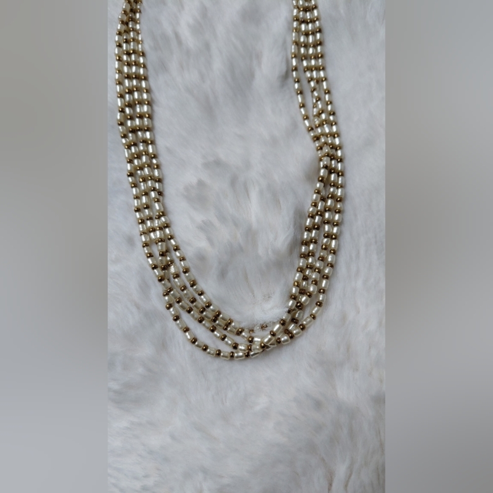 Four Strand Beaded Necklace - Picture 3 of 15